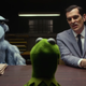 Sam the Eagle and Jean Pierre Napoleon interrogating Constantine.